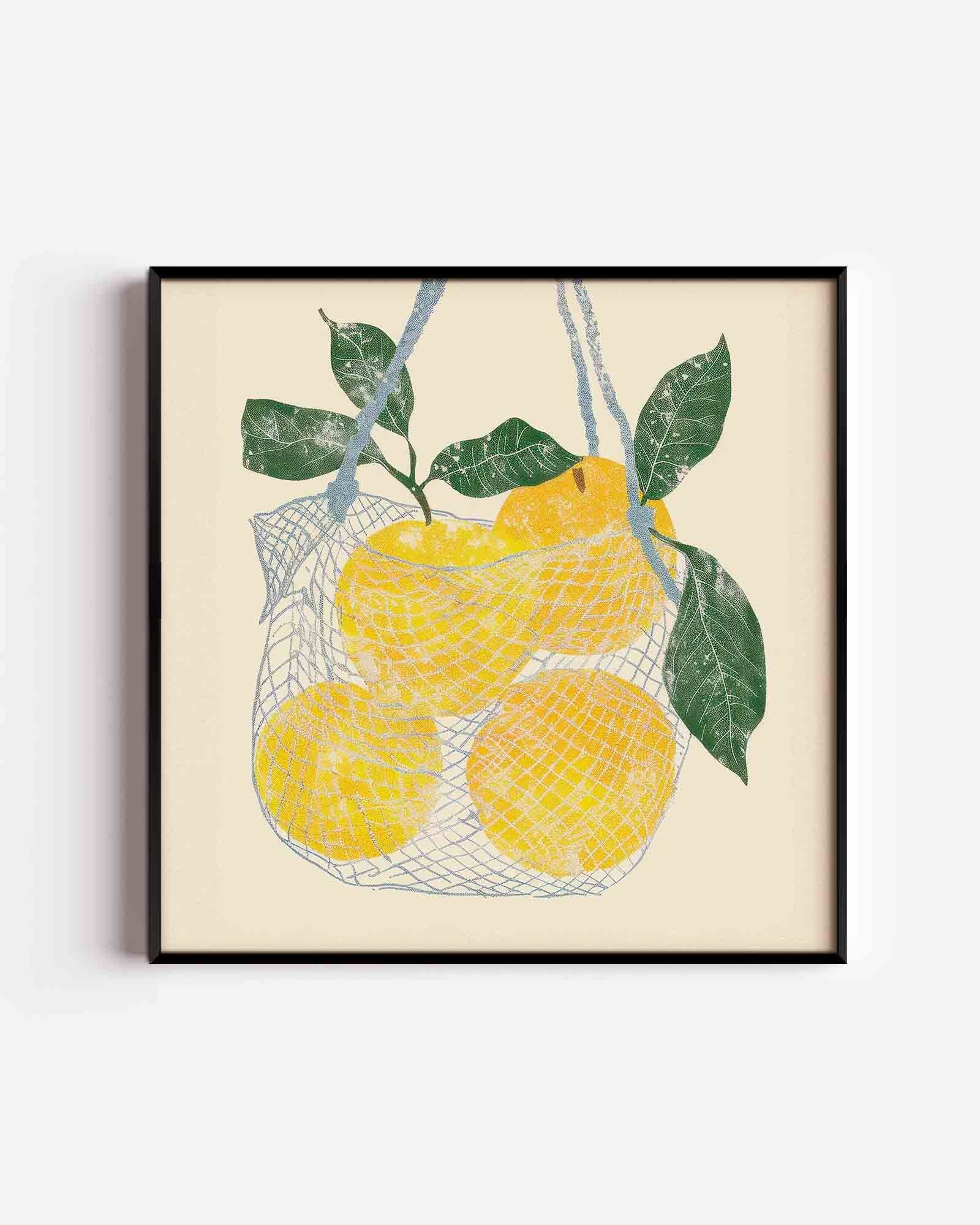 Citroenen in net Poster