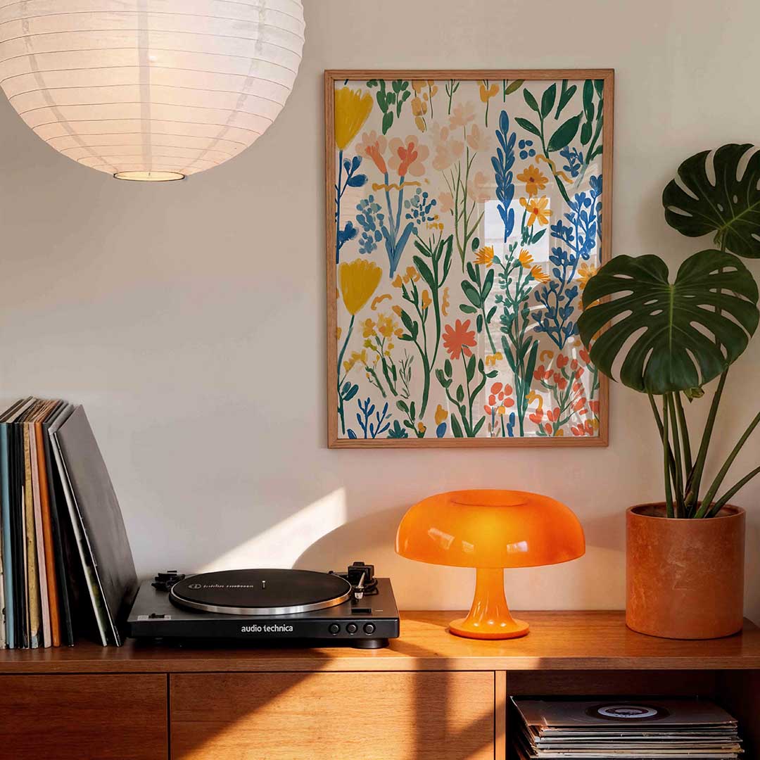 Bloemen en bladeren Poster