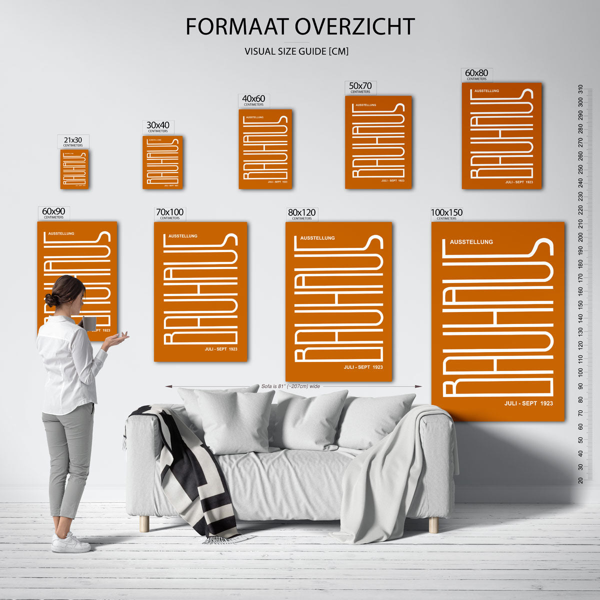 Lijnenspel en kleur Poster