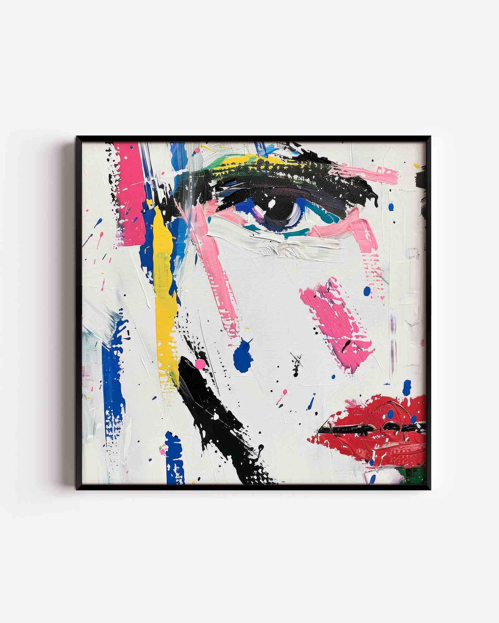 Abstract gezicht Poster