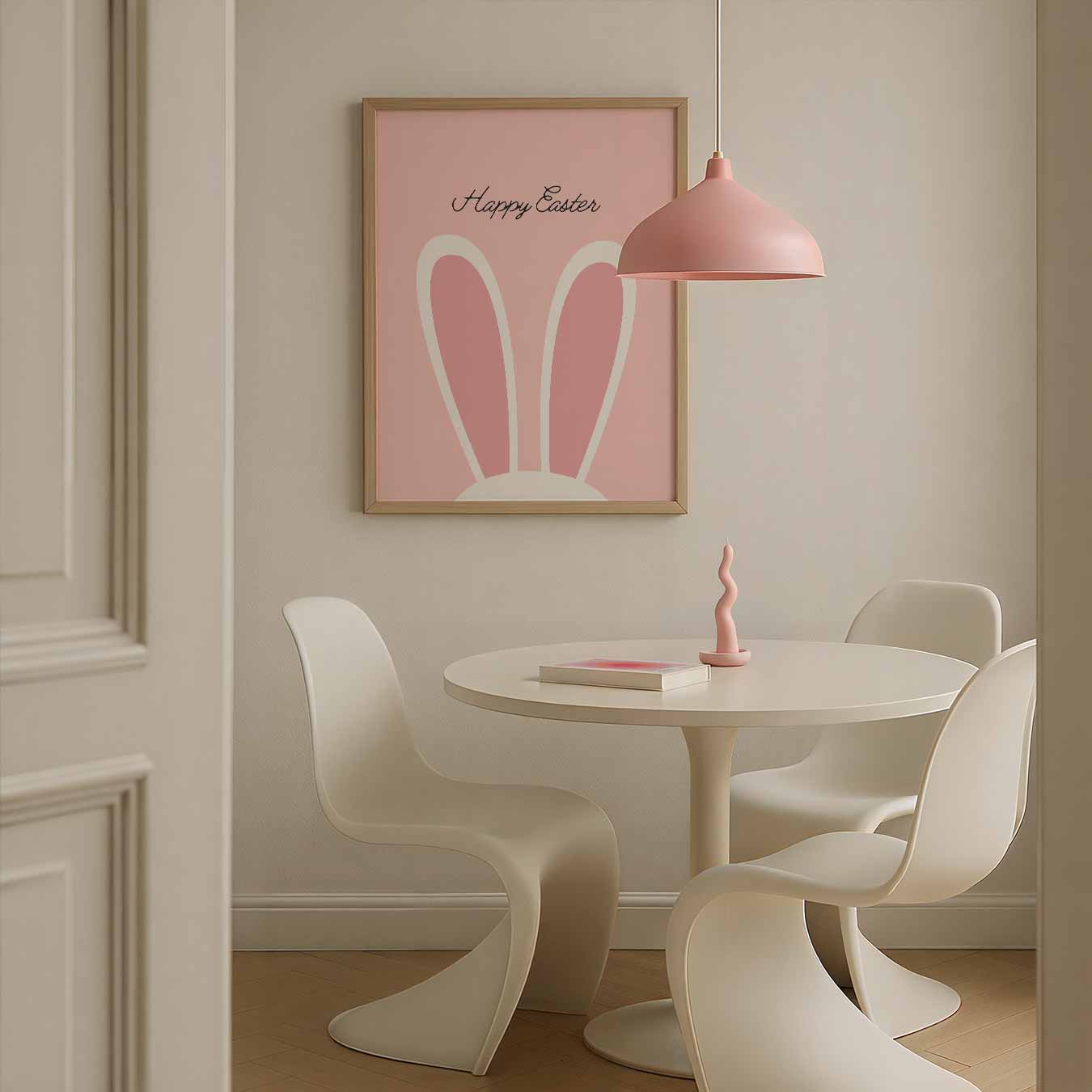 Vrolijke Paas Bunny Poster-WallArtistic