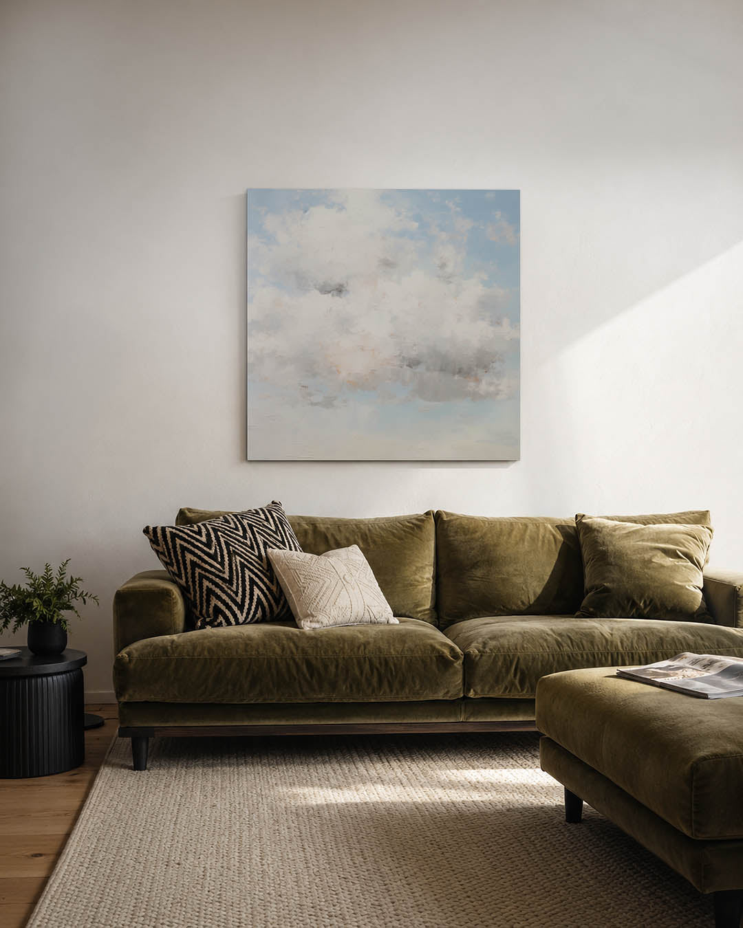 Wolkenlucht compositie Kunstwerk