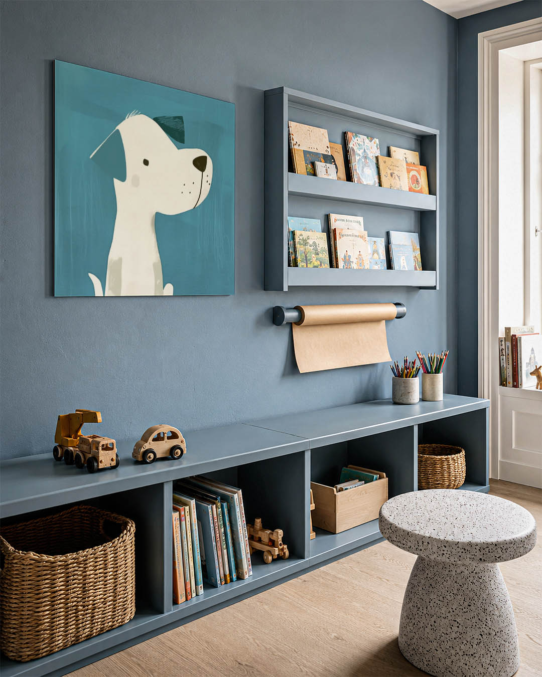 Speelse hond illustratie Kunstwerk