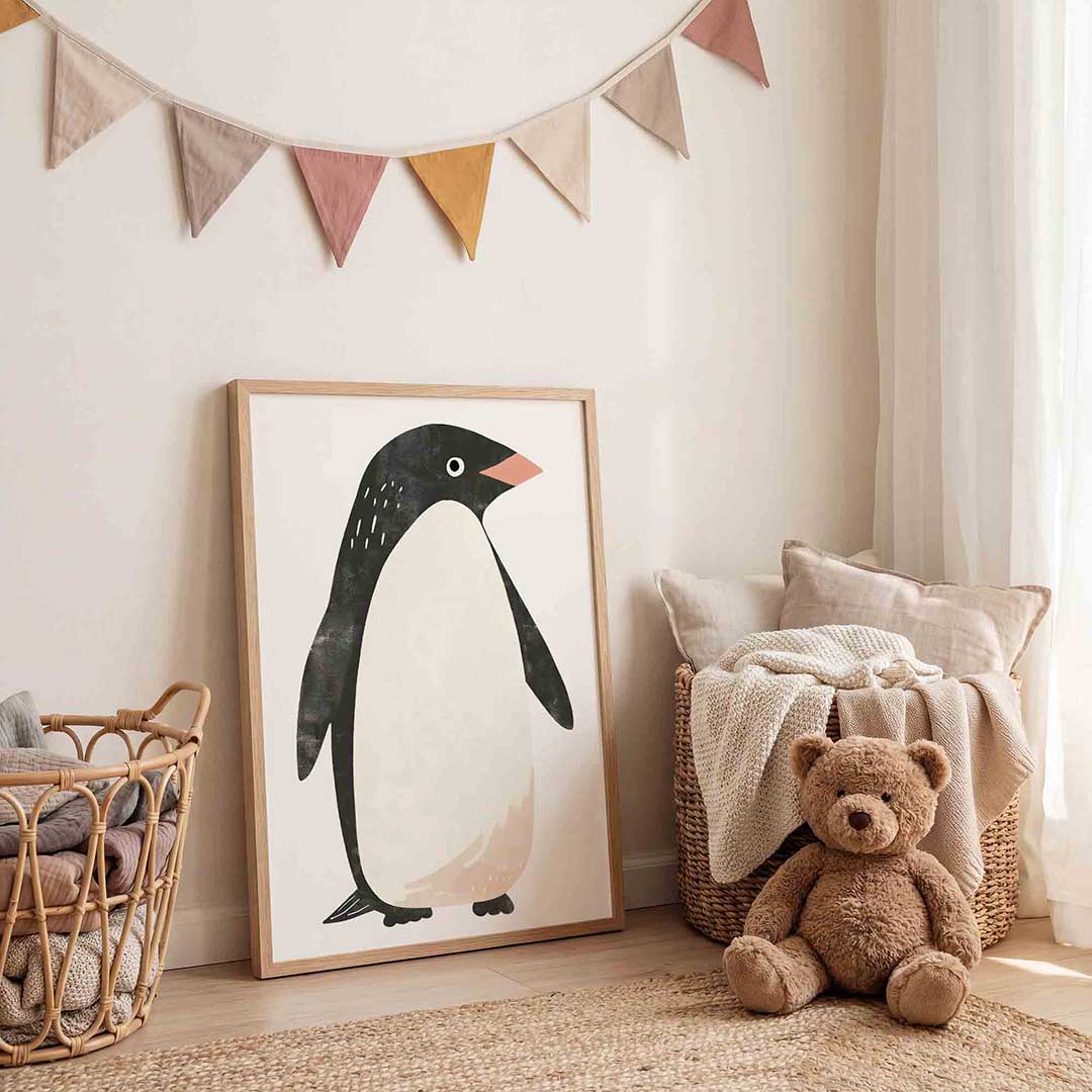 Pinguïn illustratie Poster