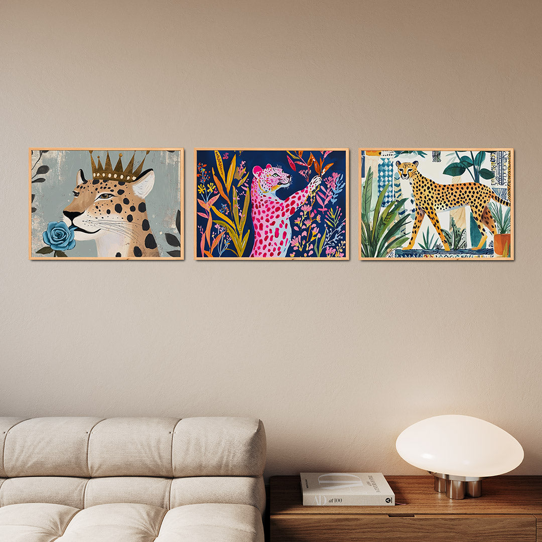 Kroon en bloem Posterset