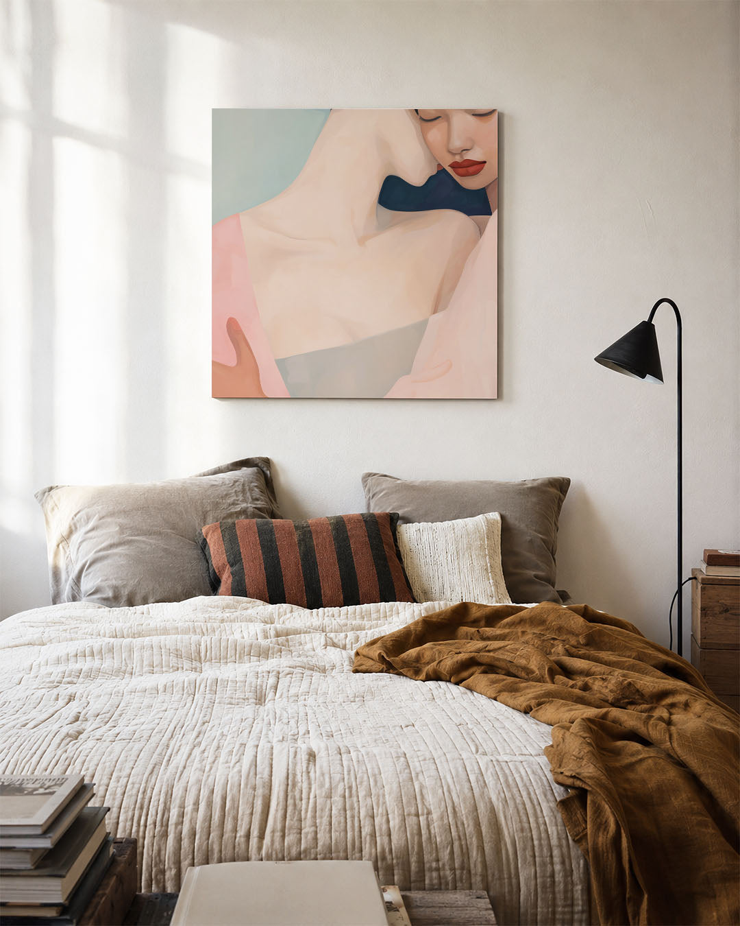 Intieme omhelzing Kunstwerk