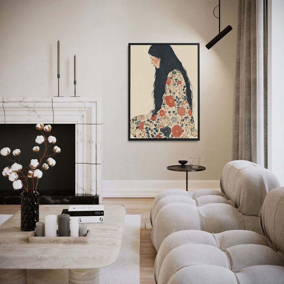 Florale dromerigheid Kunstwerk