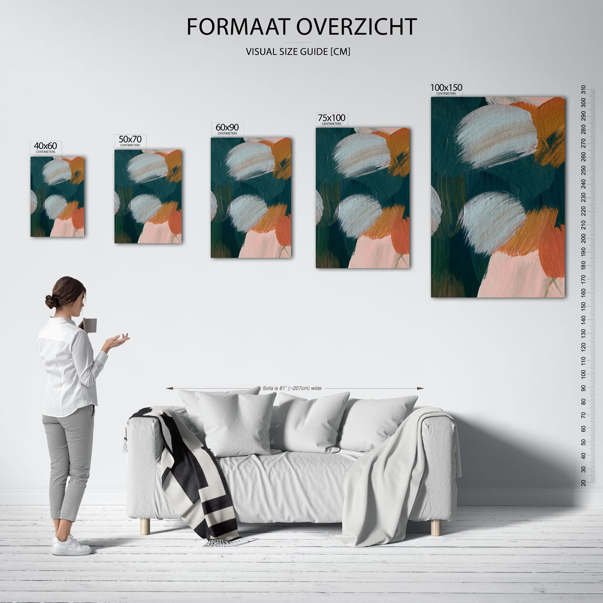 Kleurencompositie Kunstwerk