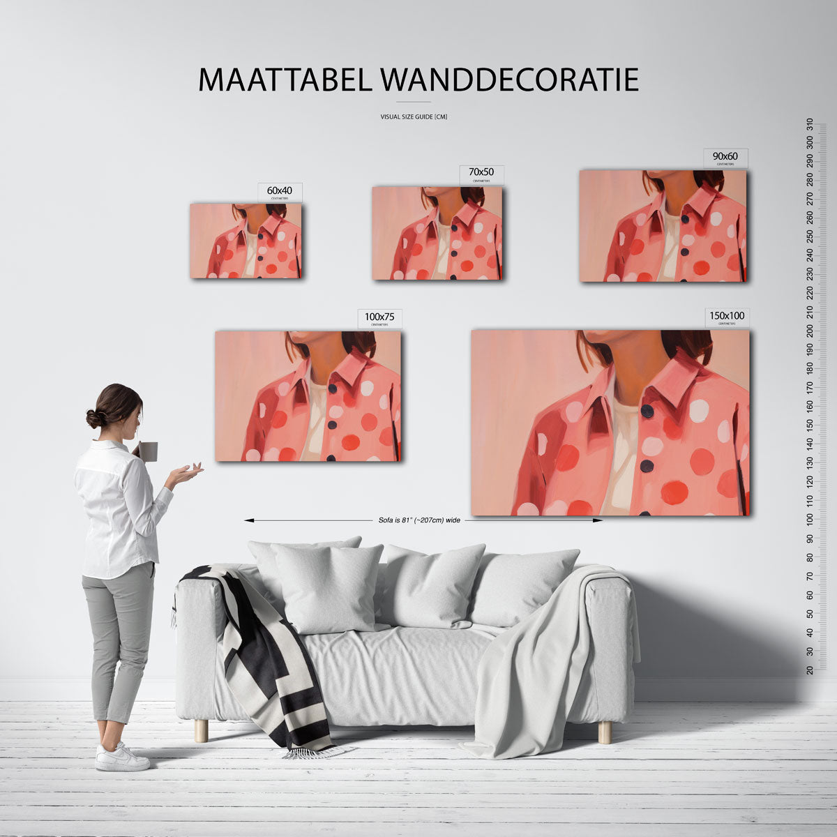 Vrolijke kleurvlakken Kunstwerk