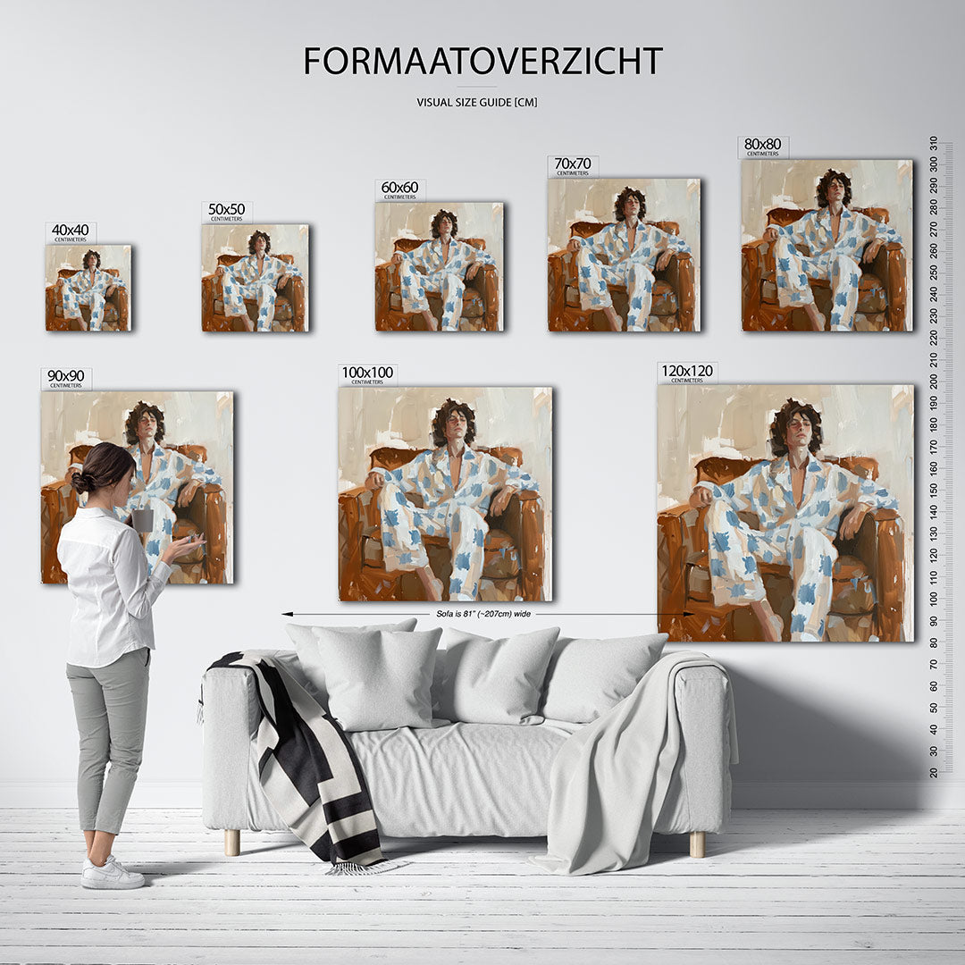 Ontspannen moment Kunstwerk