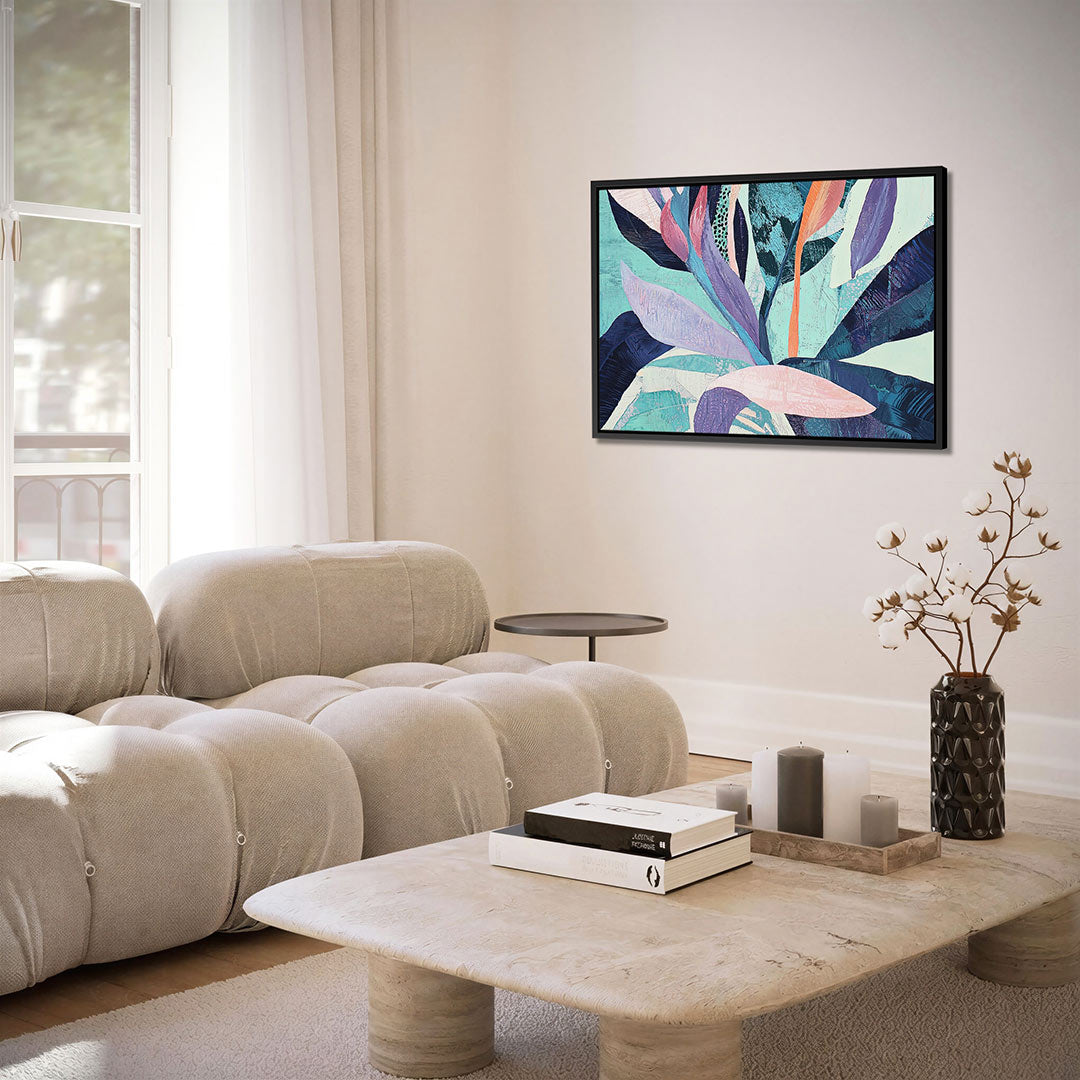 Vloeiende kleurencompositie Kunstwerk