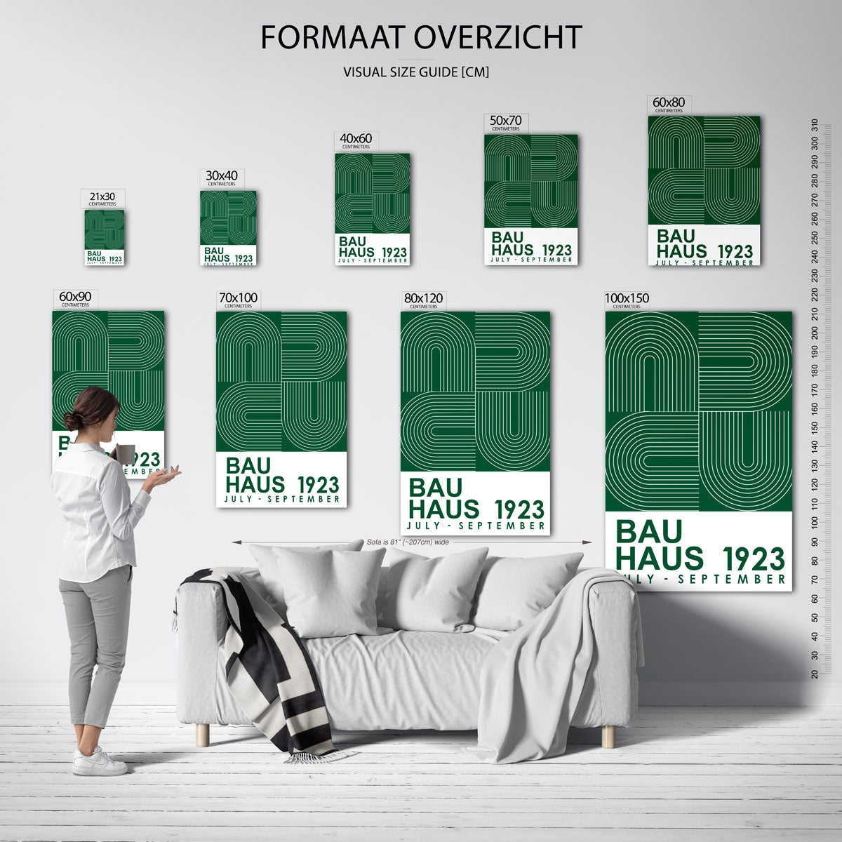 Lijnen en vlakken Poster