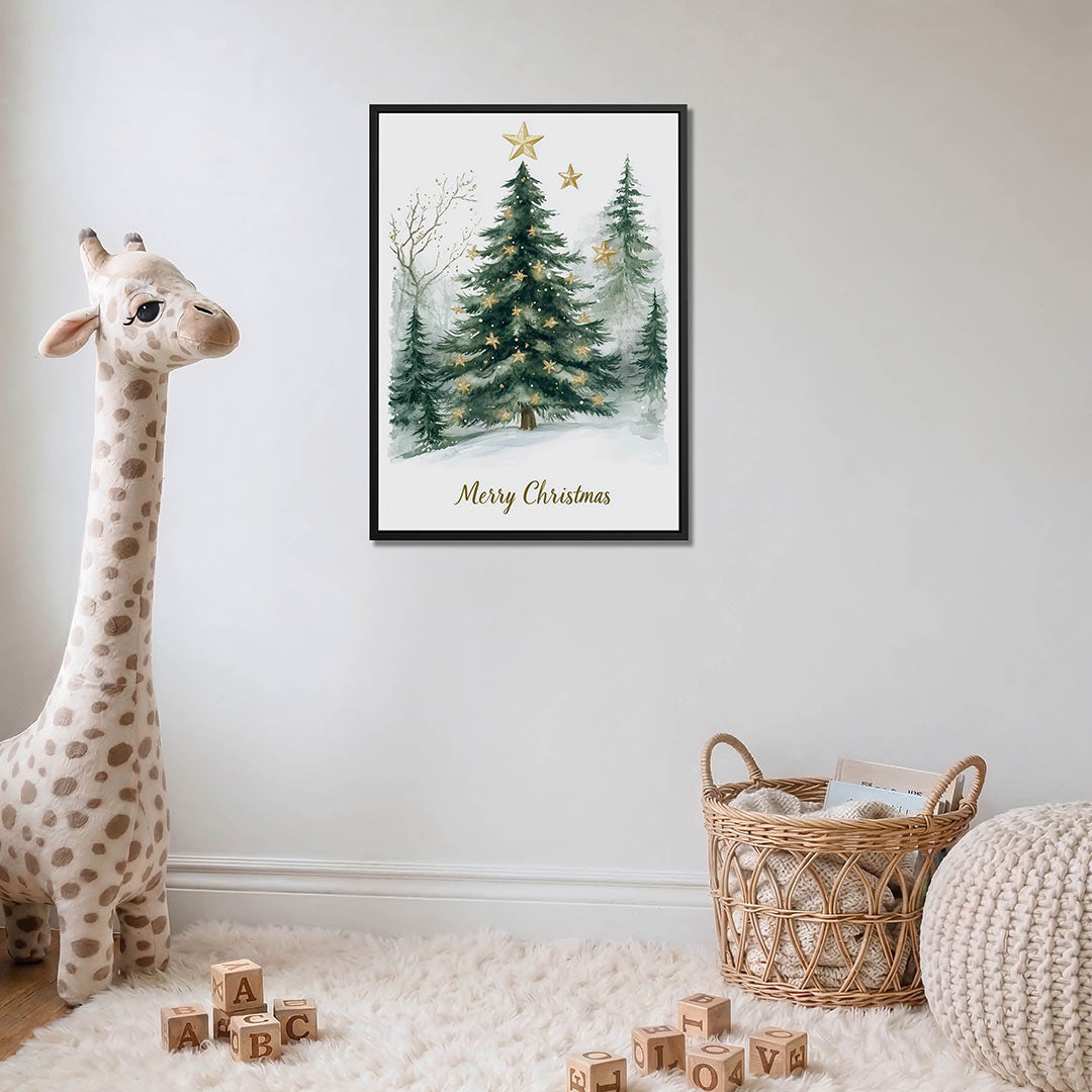 Kerstboom met sterren Kunstwerk