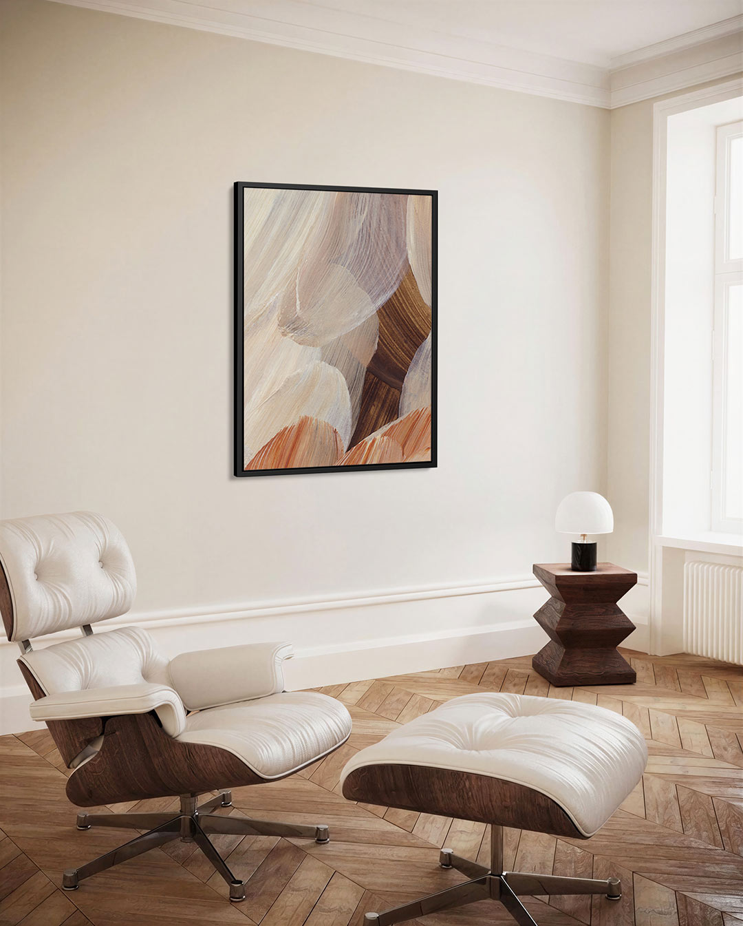 Organische borstelslag Kunstwerk