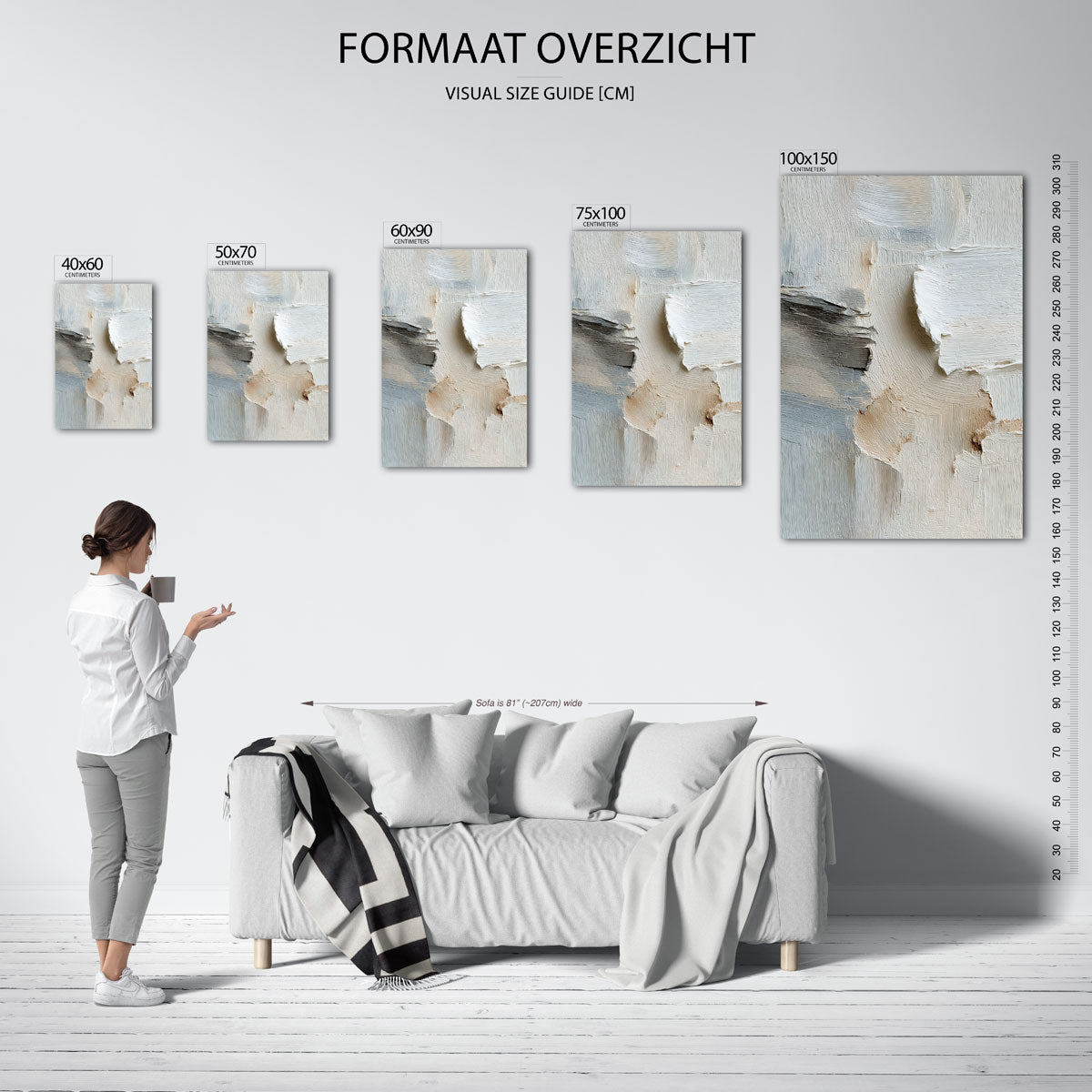 Textuur en lijnen Kunstwerk