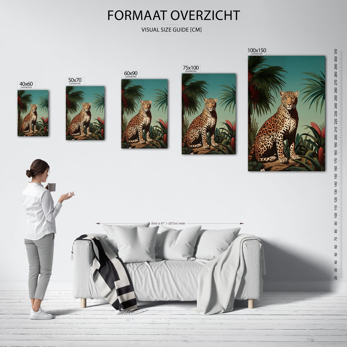 Tropische dierenwereld Kunstwerk