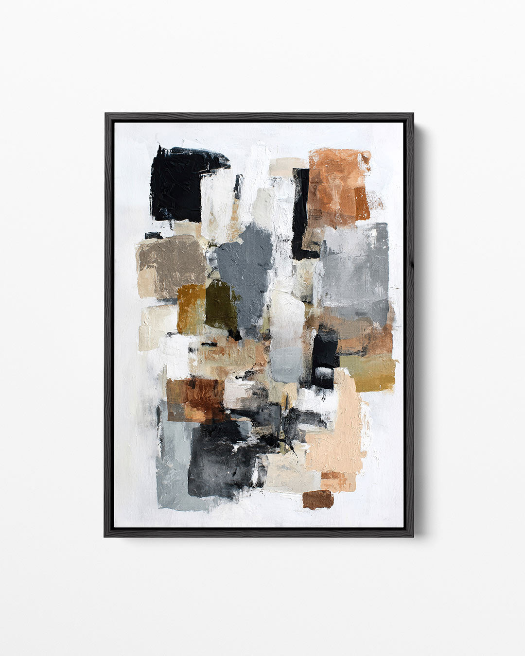 Dynamische kleurencompositie Kunstwerk