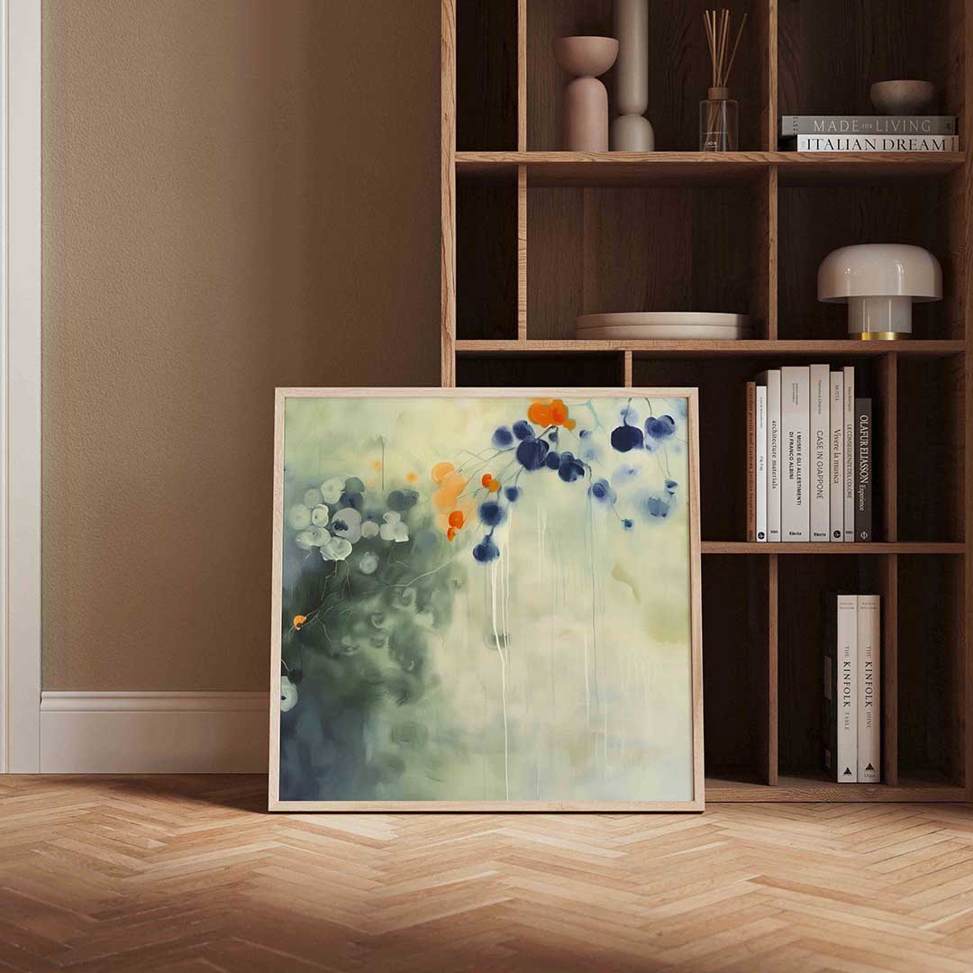 Abstracte bloemen Poster