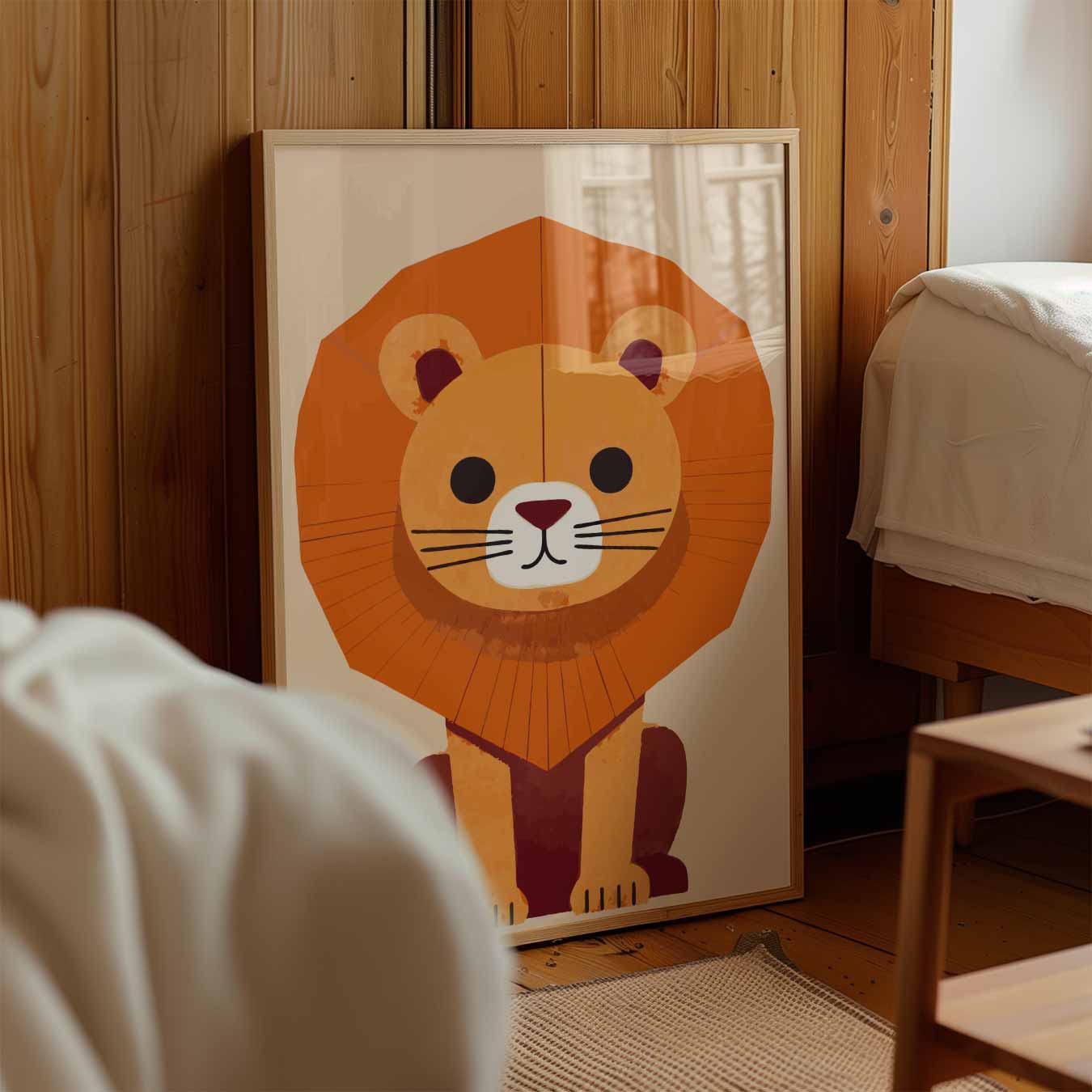 Schattige Leeuwenposter-WallArtistic