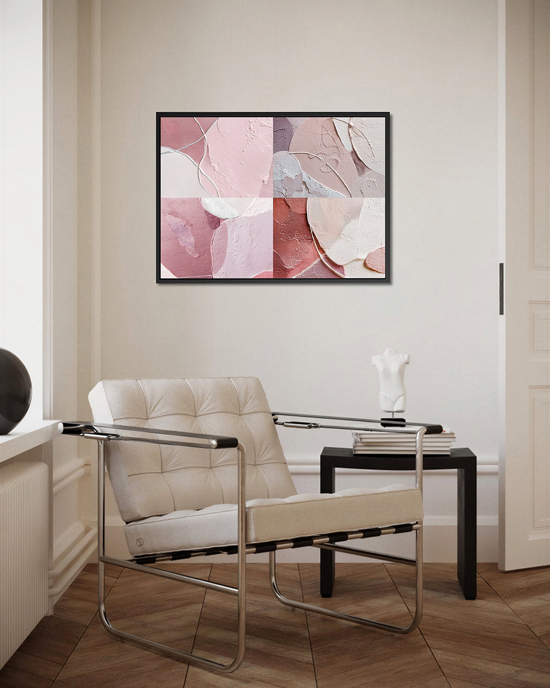 Zachte roze texturen Kunstwerk