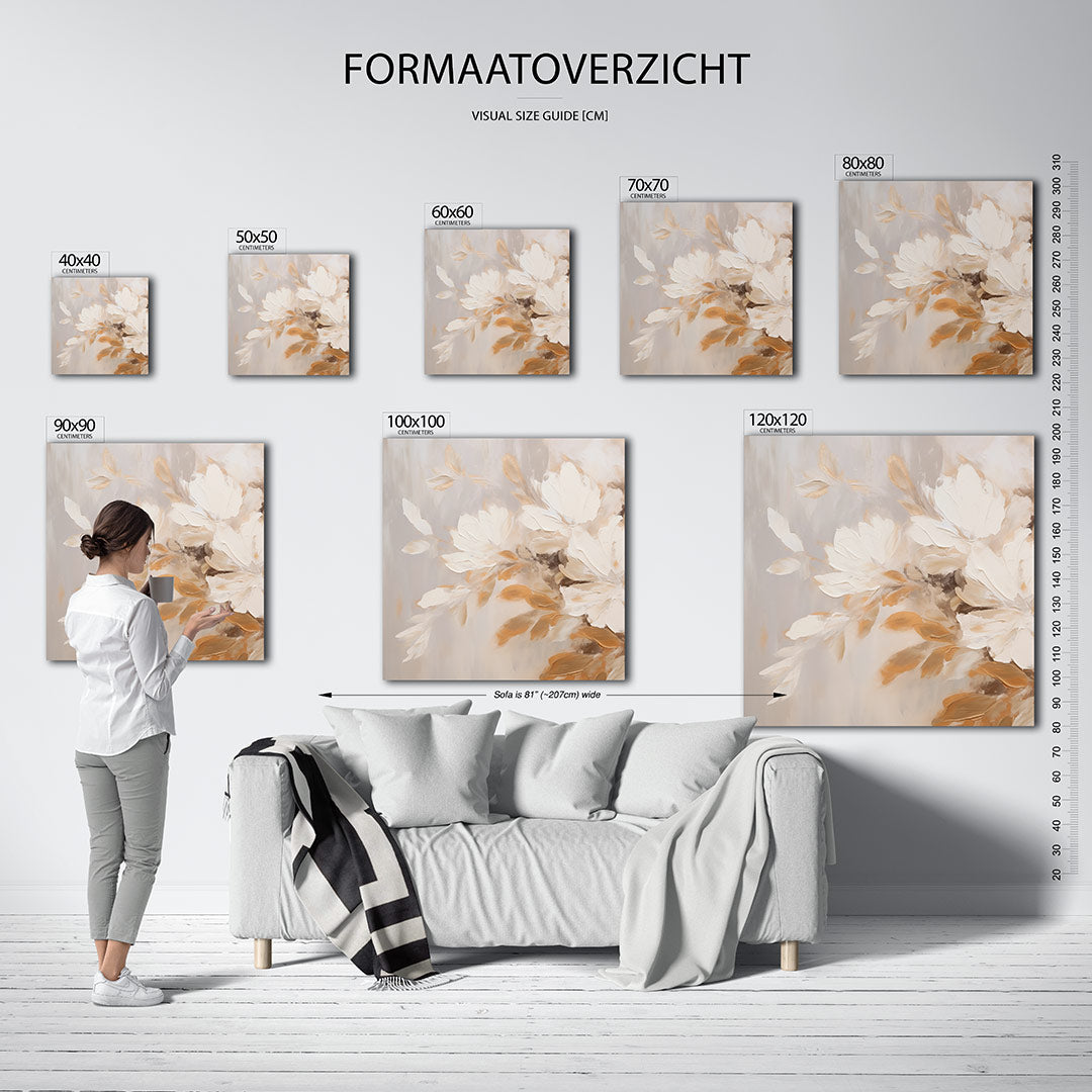 Bloemrijke harmonie Kunstwerk