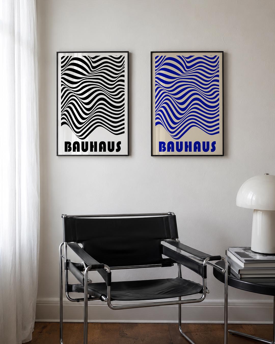 Golvend lijnenspel Posterset