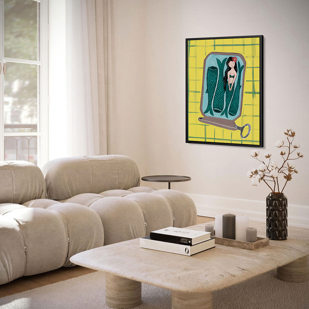 Vrolijke zeemeermin Kunstwerk