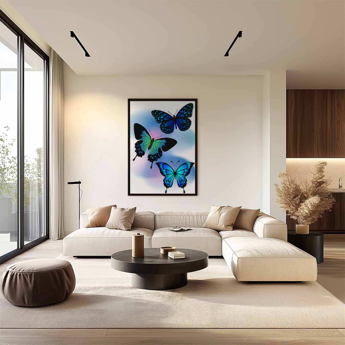 Vlinders in Beweging Kunstwerk-canvas-dibond-plexiglas-wanddecoratie-WallArtistic