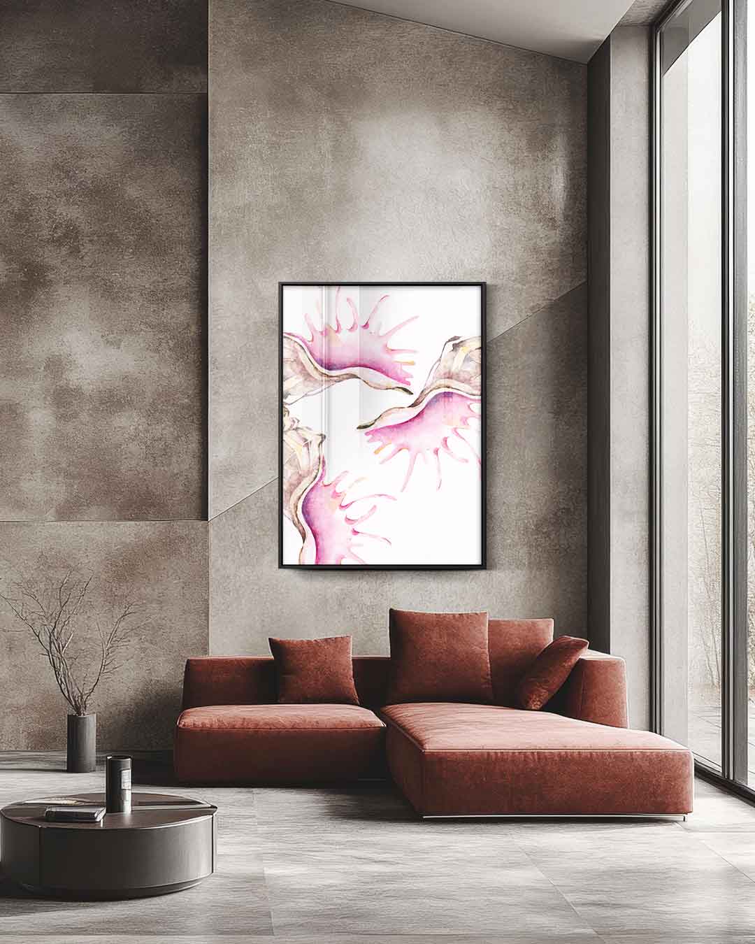 Zeeleven Waterverf Kunstwerk Kunstwerk-canvas-dibond-plexiglas-wanddecoratie-WallArtistic