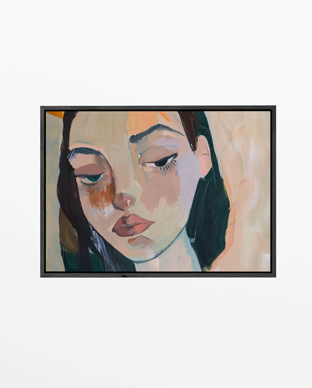 Vrouwengezicht Kunstwerk