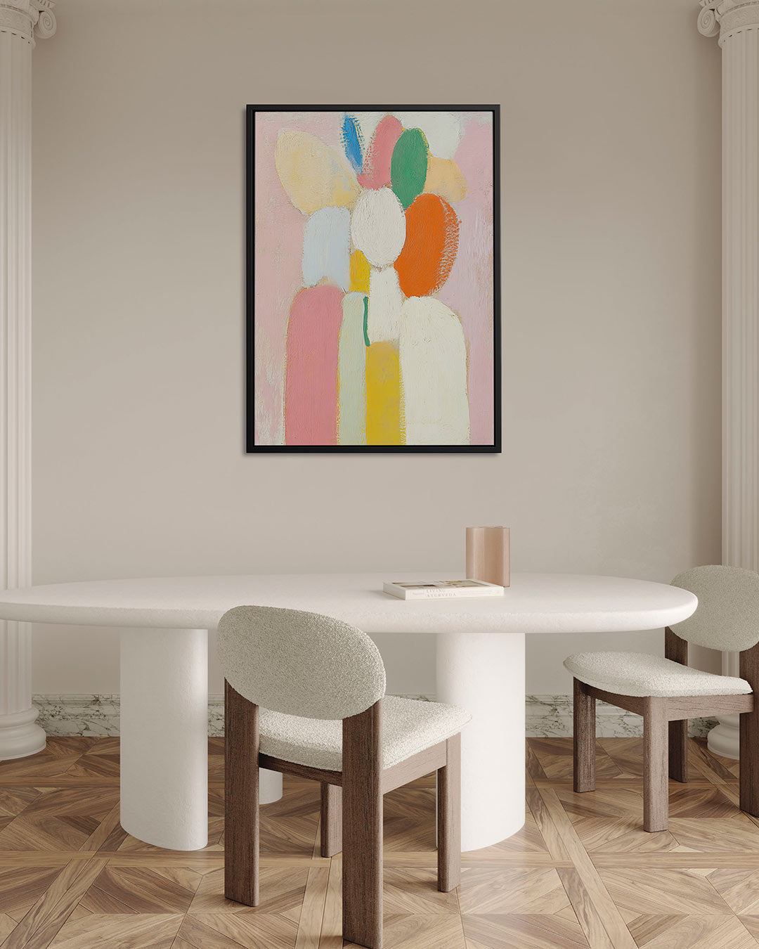 Kleurrijke vormen Kunstwerk