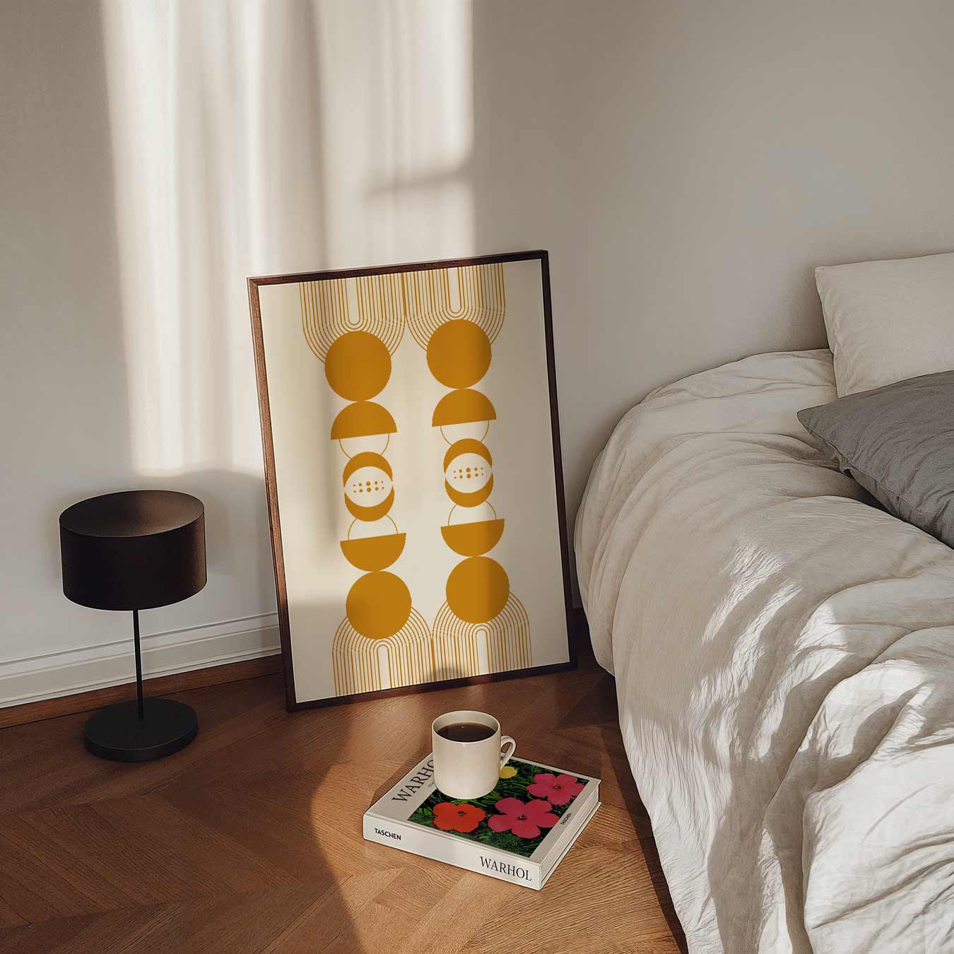 Retro Chic Geometrische Poster-WallArtistic