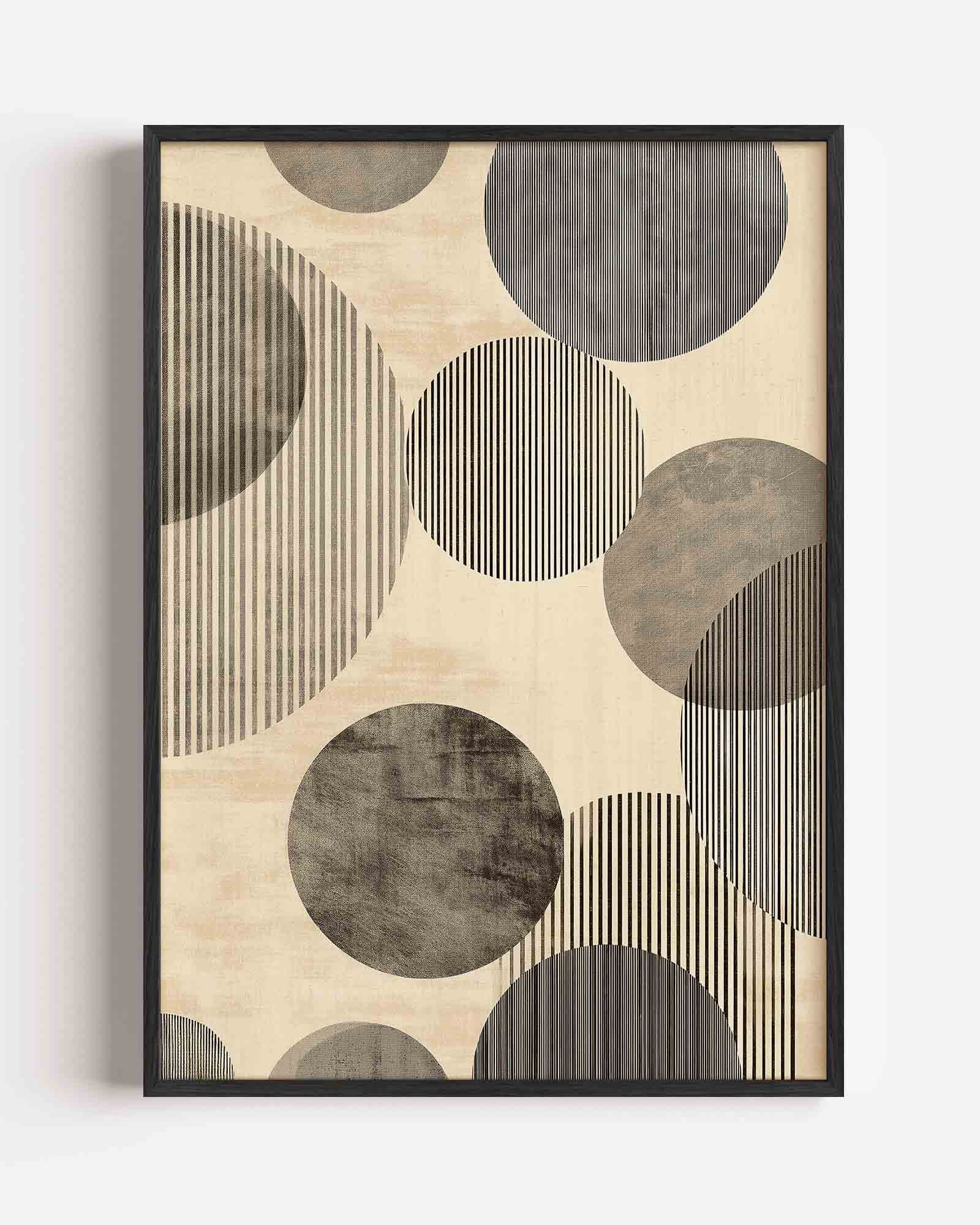 Grafische cirkels Poster