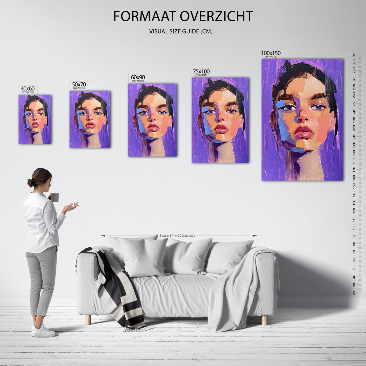 Portretstudie Kunstwerk