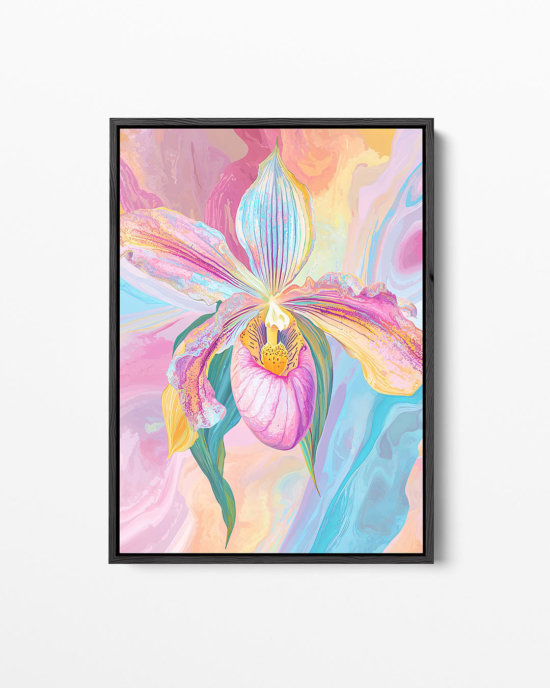 Kleurrijke bloem illustratie Kunstwerk