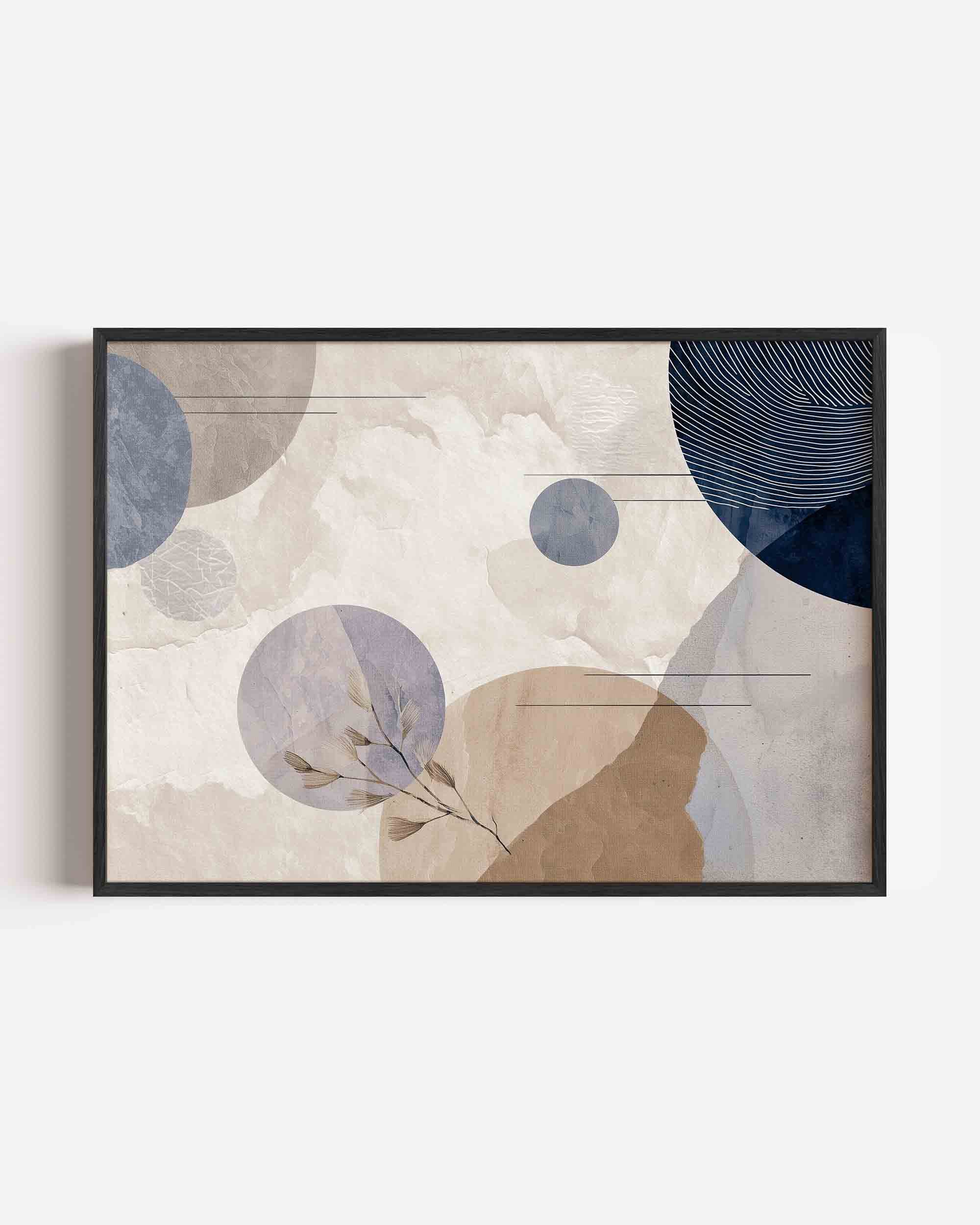 Abstracte cirkels en lijnen Poster