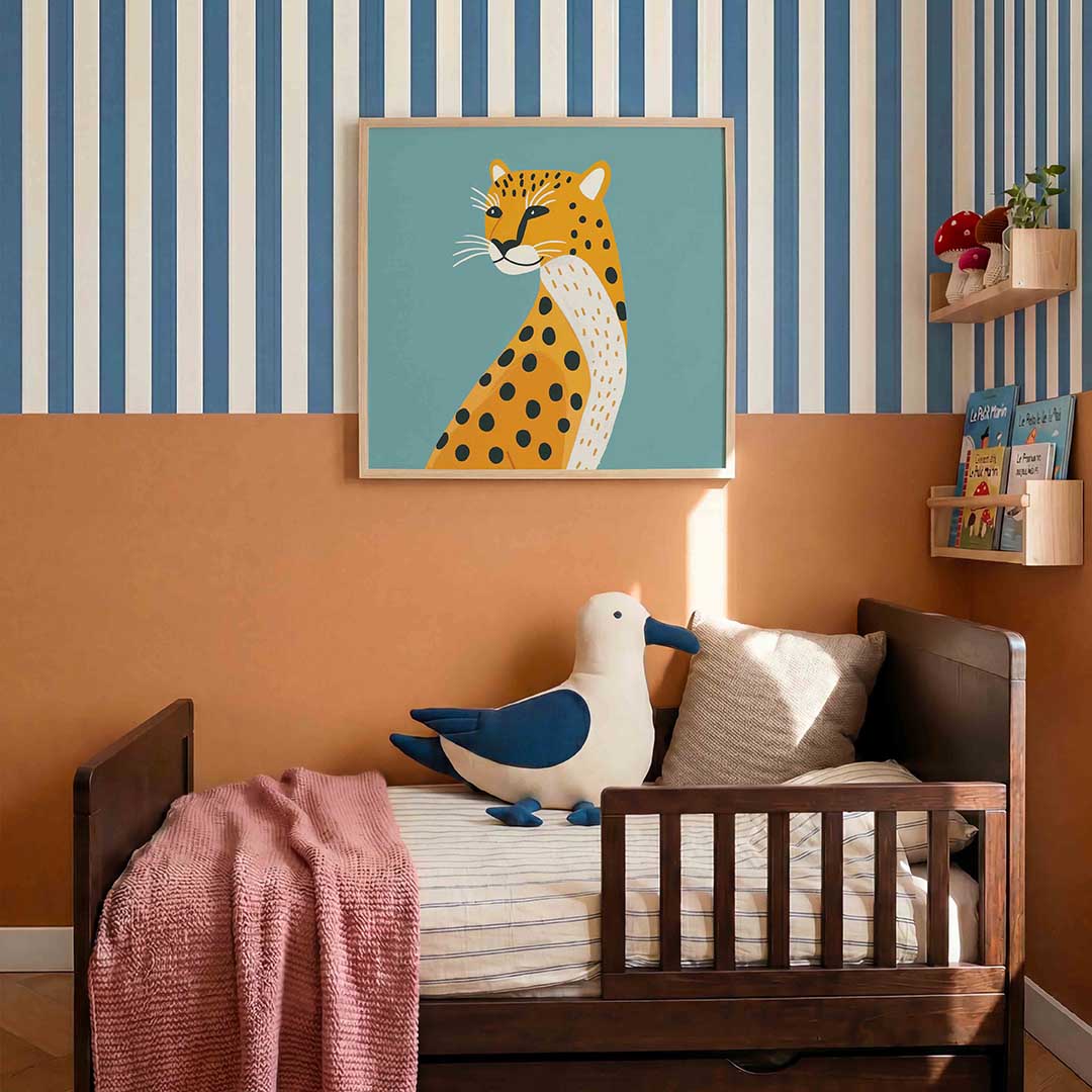 Luipaard illustratie Poster