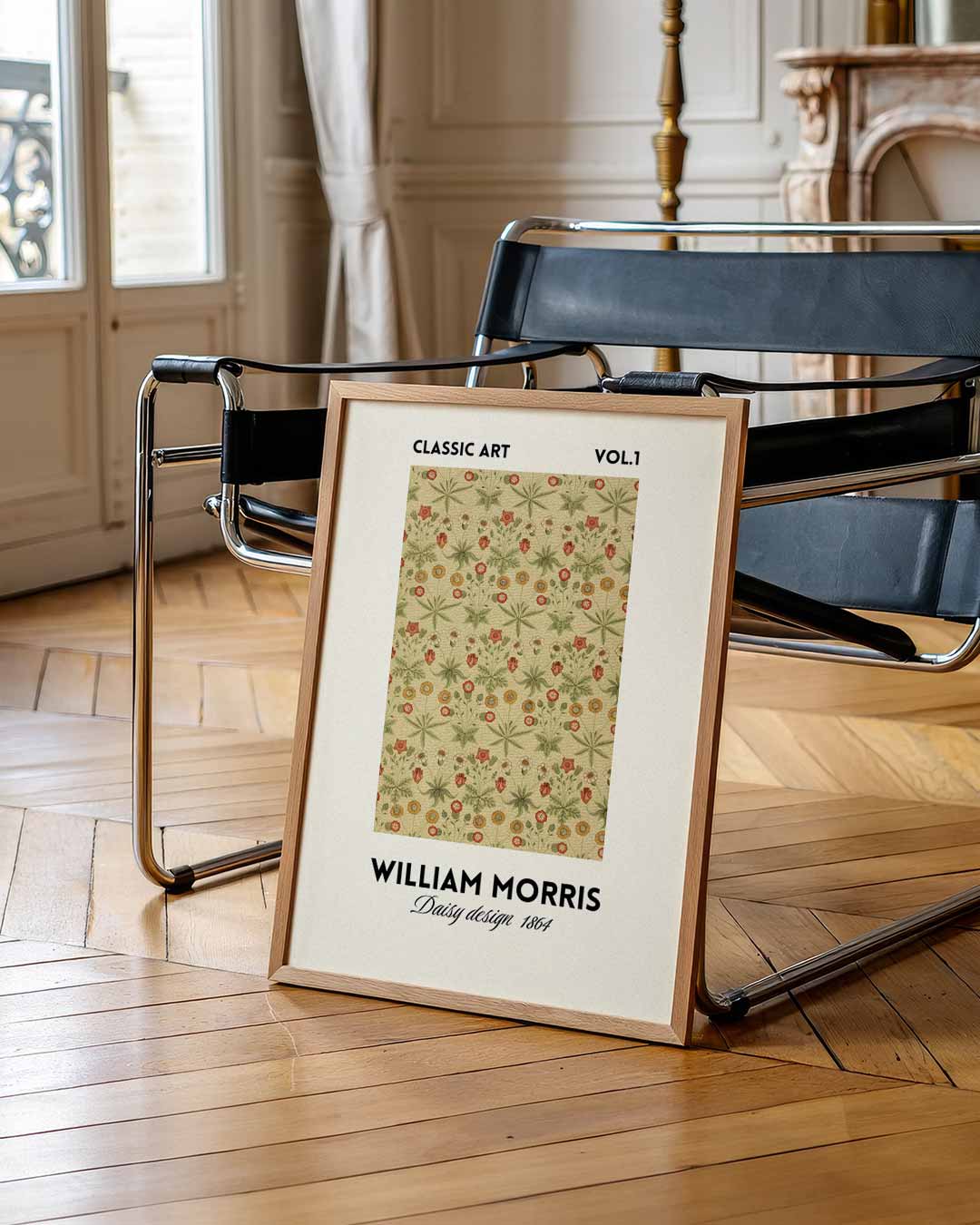 William Morris Daisy Design 1864 Poster-WallArtistic