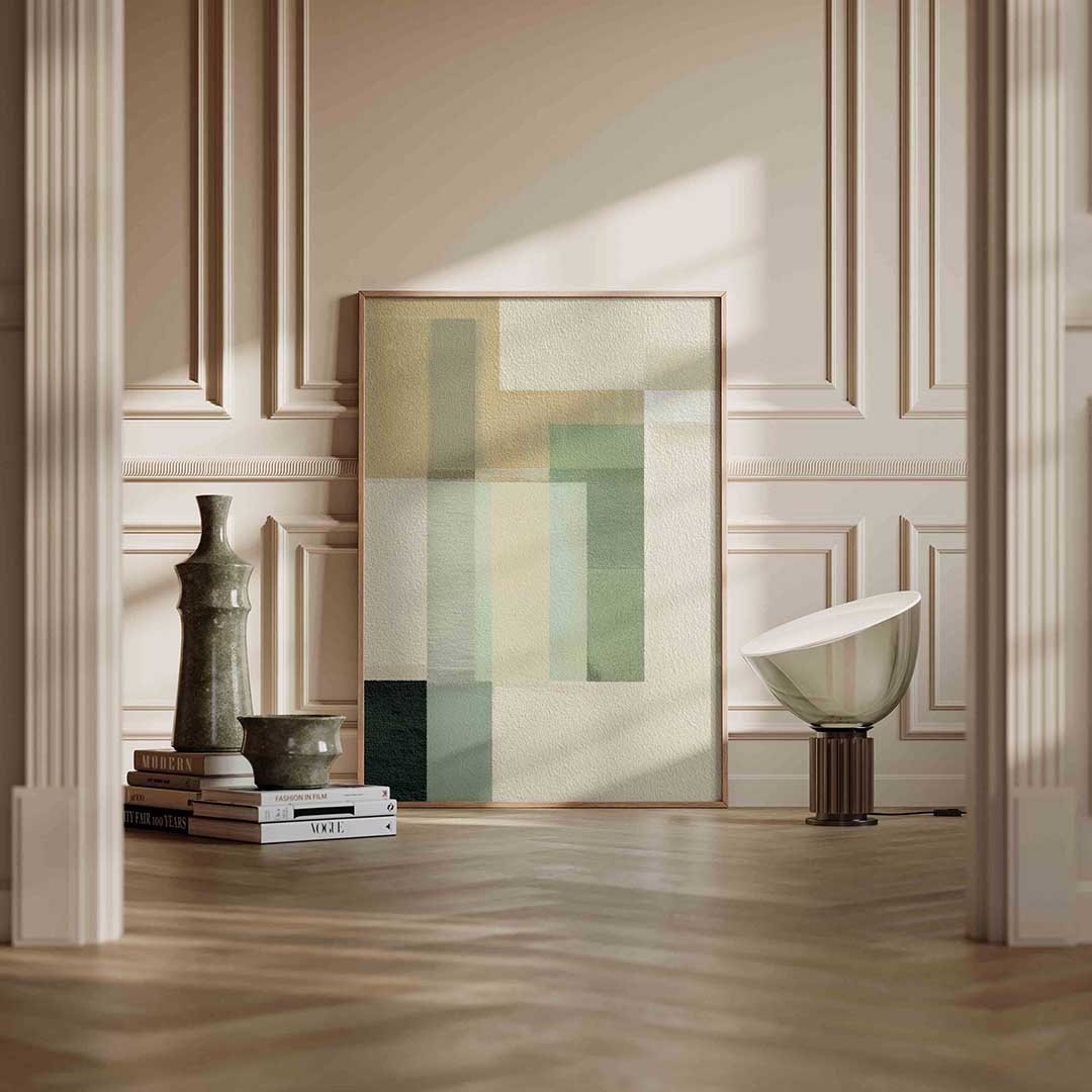 Abstracte rechthoeken Poster