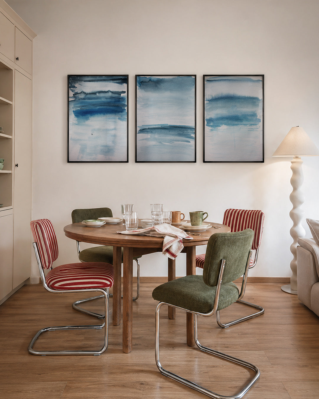 Blauwe vegen Posterset