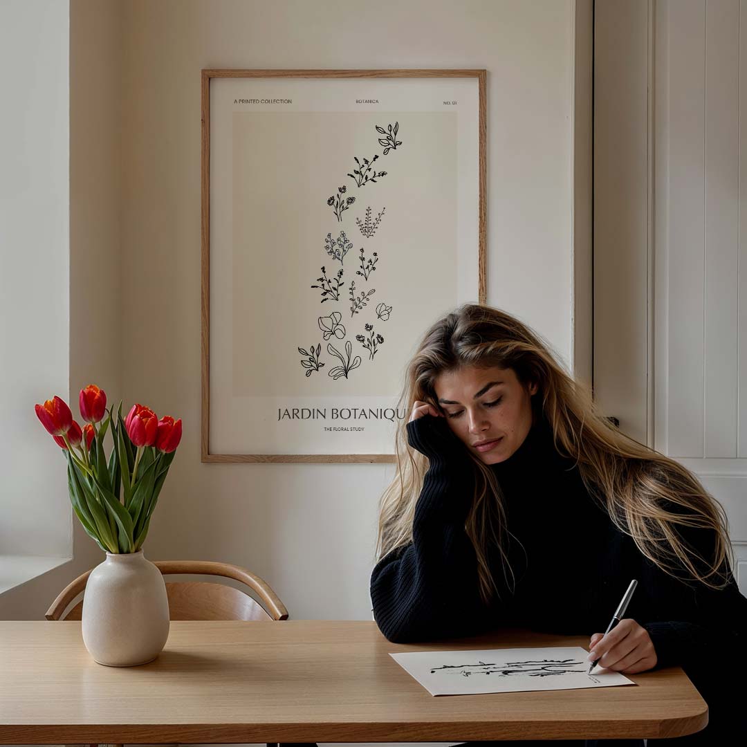 Botanische Bloemenpracht Poster-WallArtistic