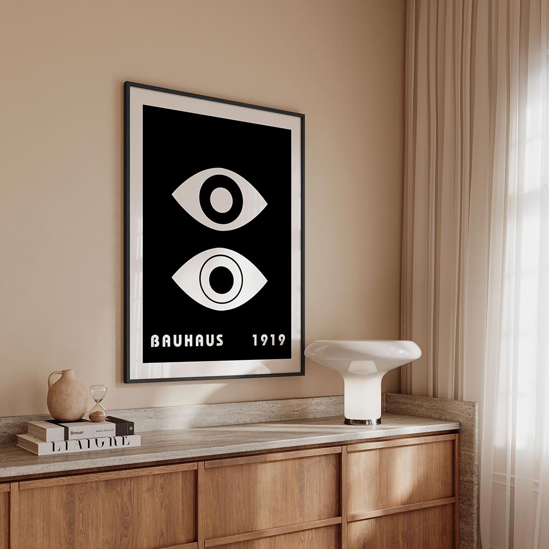 Oogvormen en contrast Poster