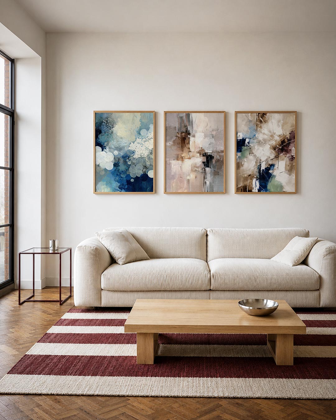 Kleurige cirkelcompositie Posterset