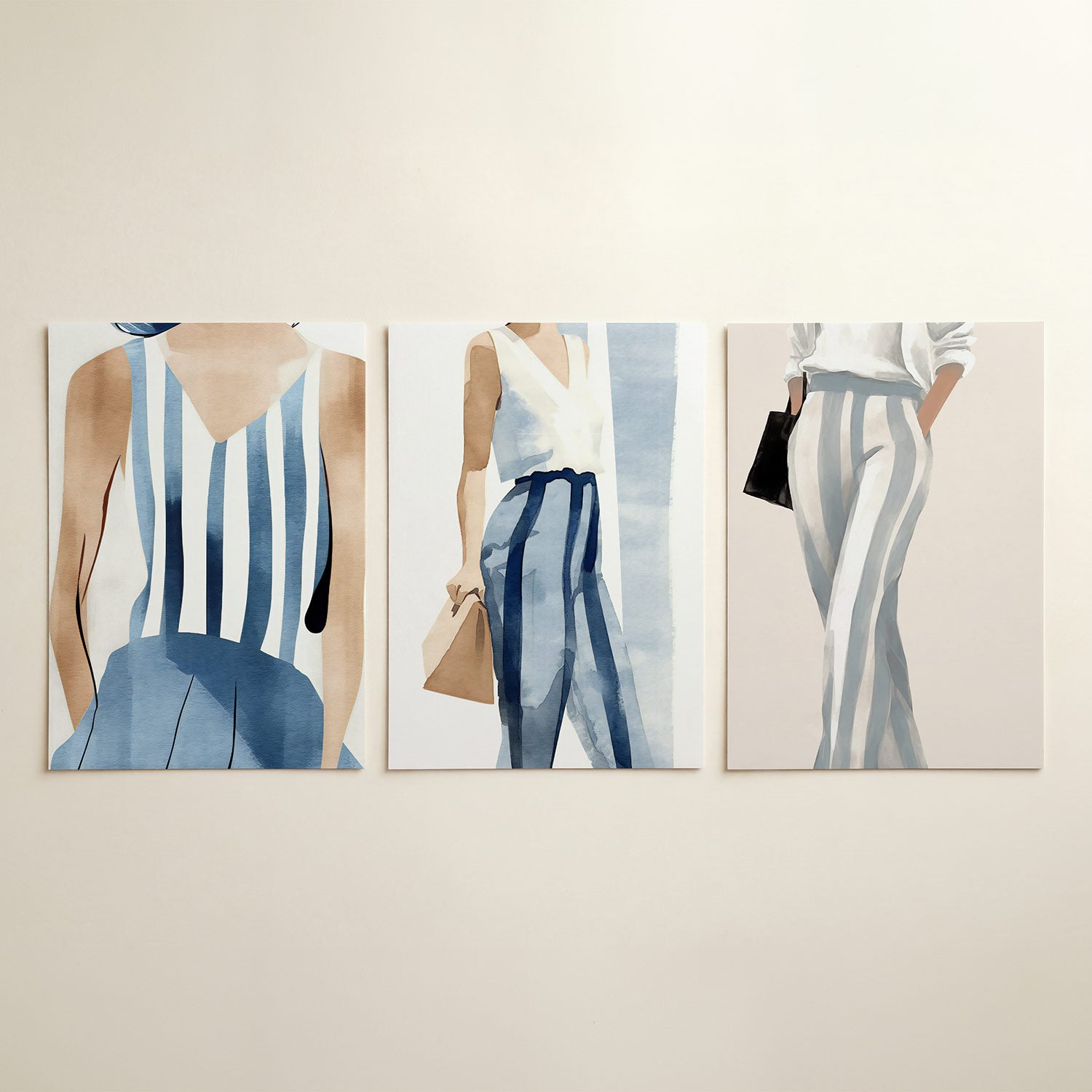 Gestreepte harmonie Posterset