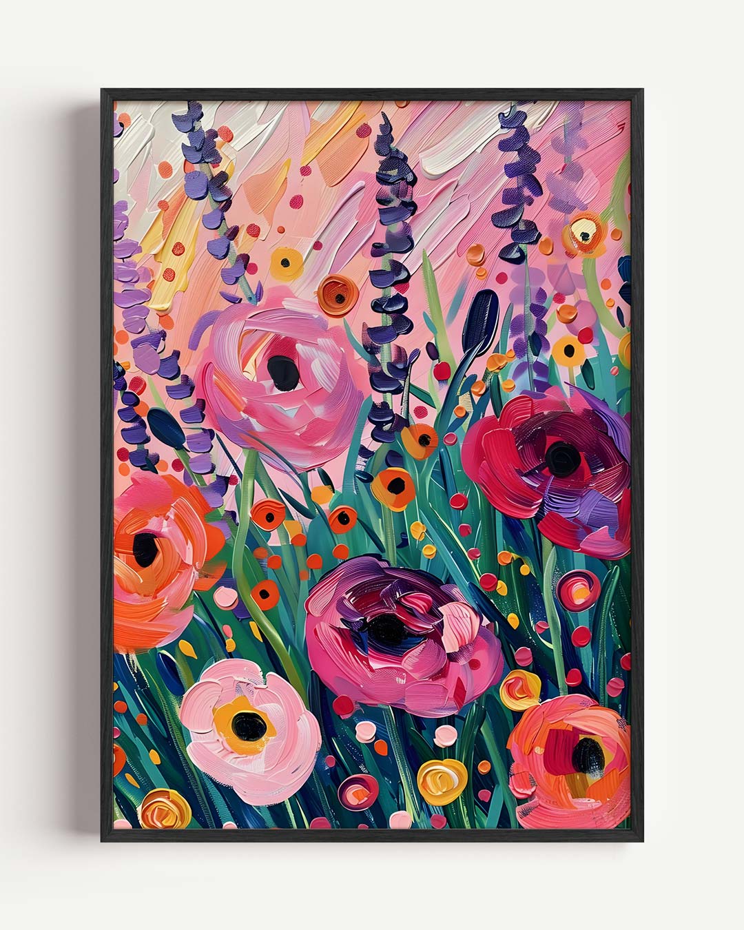 Bloemenpracht in Felle Kleuren Poster-WallArtistic
