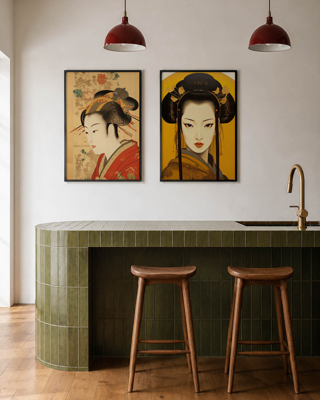 Elegante vrouw Posterset