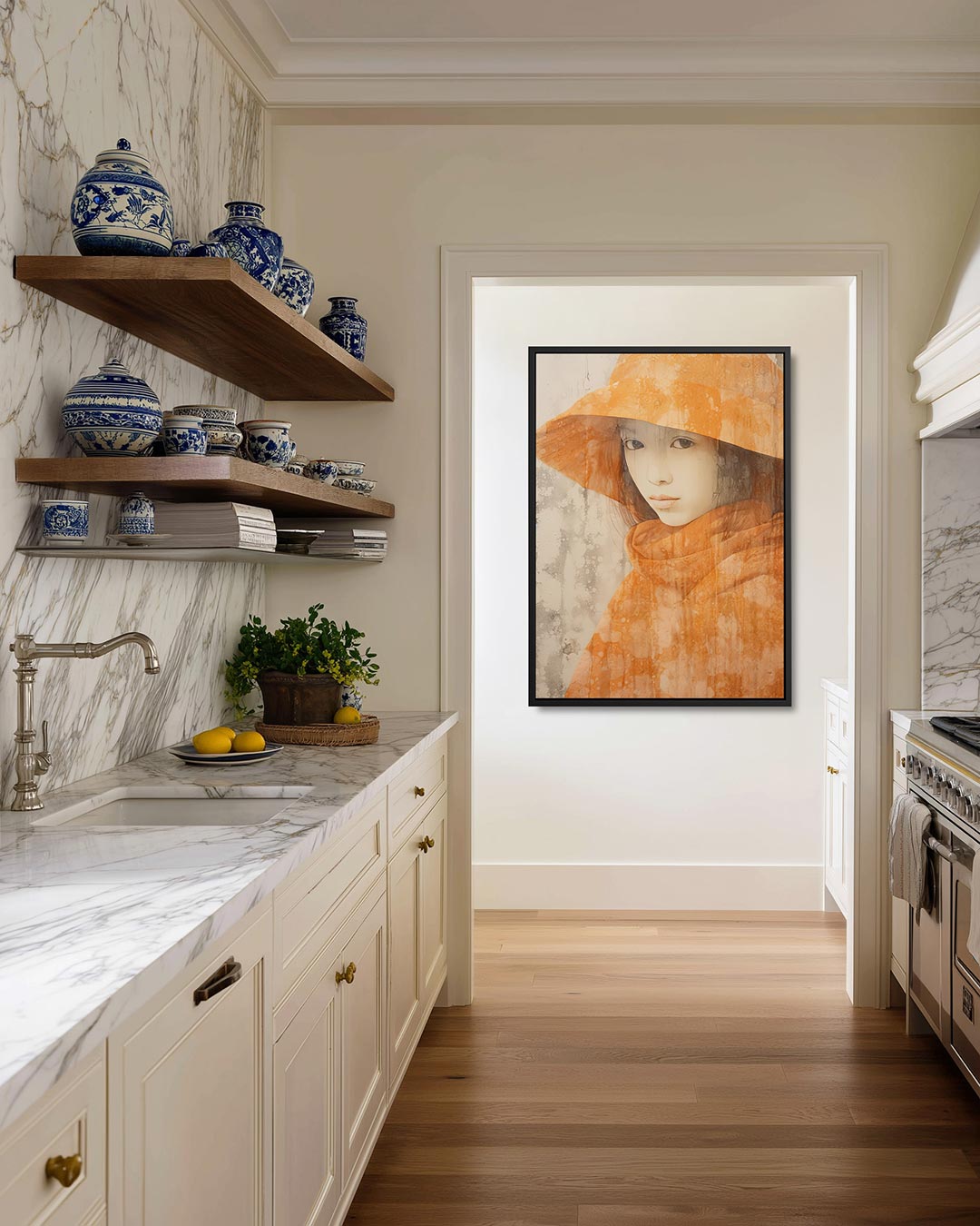 Portret compositie Kunstwerk