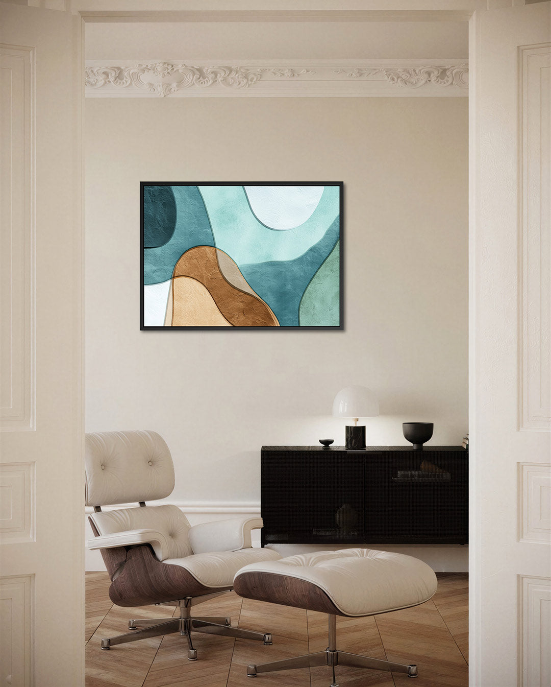 Organische vormen compositie Kunstwerk