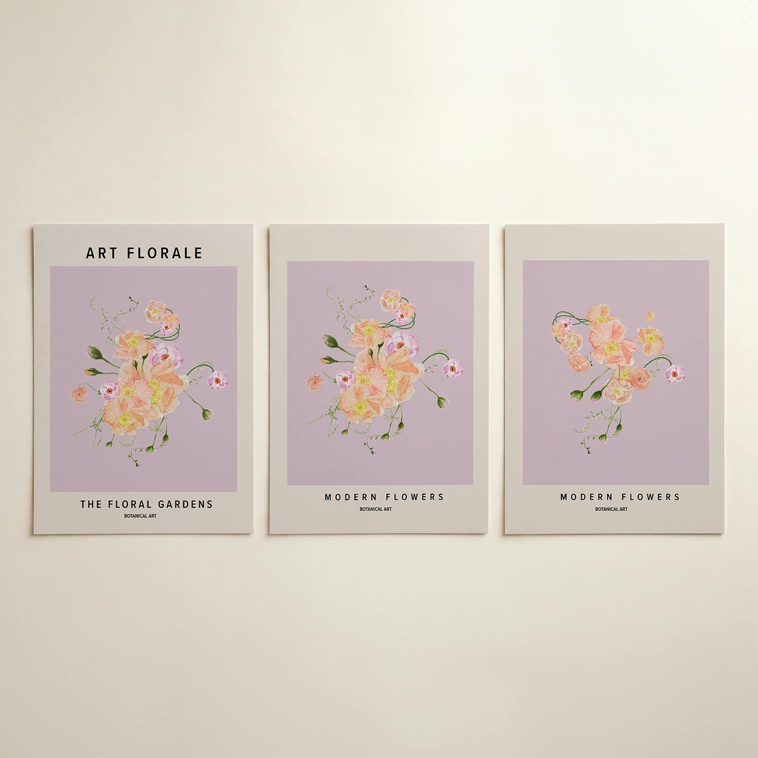 Bloemrijke harmonie Posterset