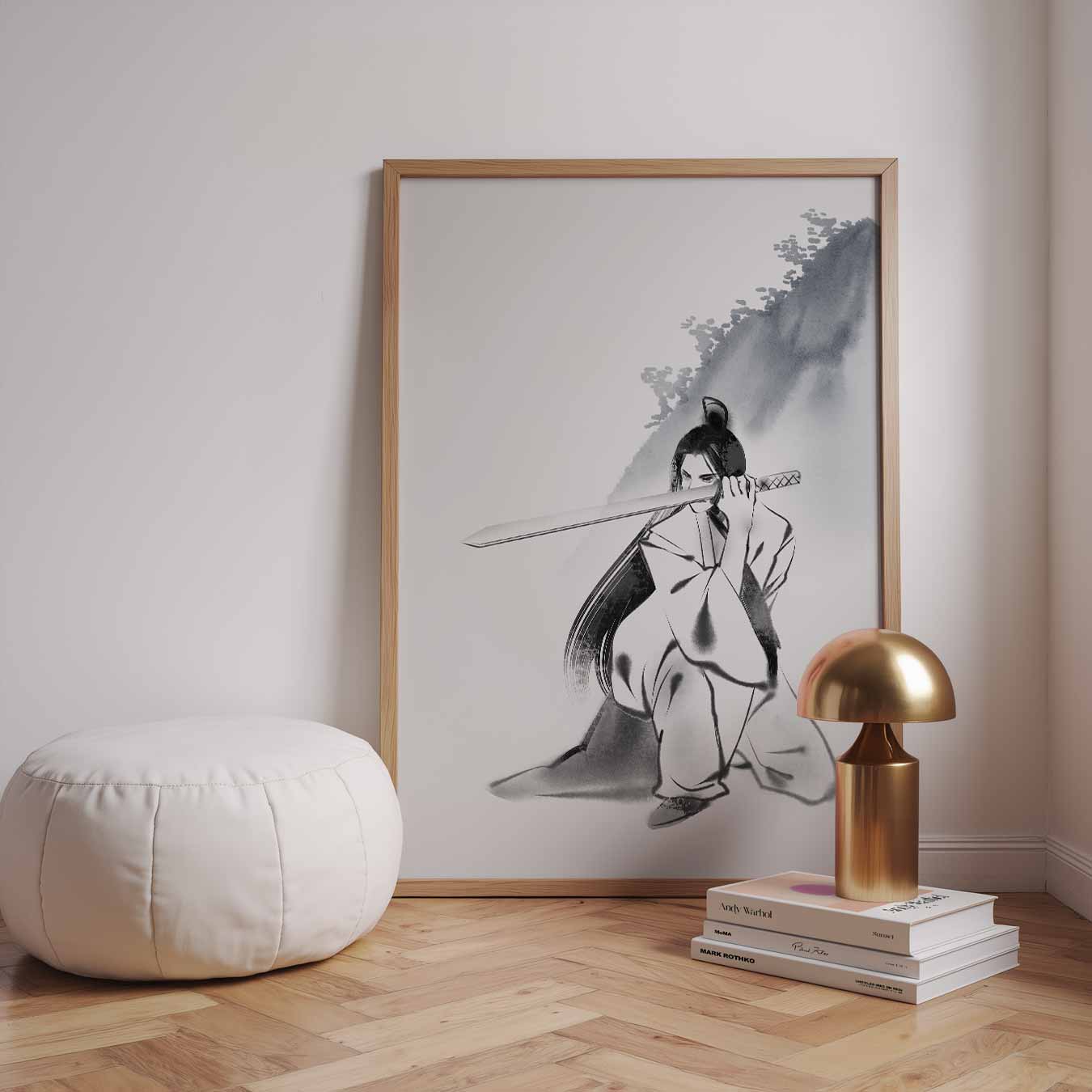 Samurai met Zwaard Poster-WallArtistic